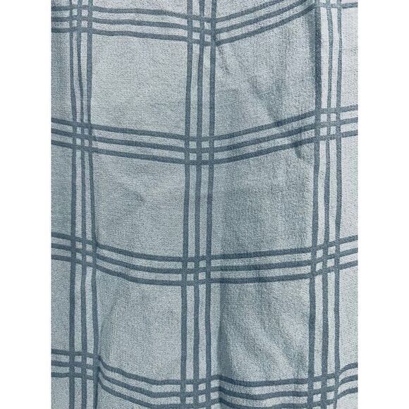 Eileen Fisher Plaid Printed Silk Georgette Crepe Tunic Size Small Window Pane Gr - Picture 5 of 9